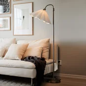PR Home Talna svetilka Frenja, bela/krom, O 45 cm - Dnevna soba/jedilnica - Skandinavski - bela, krom - Tkanine/tekstil