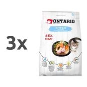 Ontario Kitten - losos 3 x 2 kg