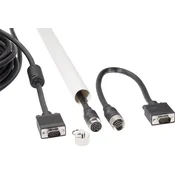 Renkforce Renkforce VGA priključni kabel VGA 15-polni vtič\, VGA 15-polni vtič 10.00 m črna RF-4537804 za montažo cevi\, s feritnim jedrom VGA kabel, (20417747)