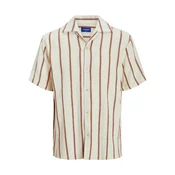 JACK & JONES Muška košulja kratkih rukava 12271060, Bež-braon