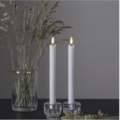 Northix LED PROTILUČNI PLAMEN/2 paketa/23 cm/baterija/časovnik