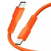 FOREVER Forever, Polnilni kabel 3A in sinhronizacija USB-C na USB-C 60W 1,8m, Oranžna, (5000191868)