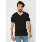 Mexx Muška majica ZN21110013-01M, V izrez, 2 komada, Crna