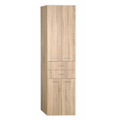 Visoka omarica ZOJA/KERAMIA FRESH, 50 x 184 x 29 cm, hrast platin - Hrast platin - 24 - 29.00 - MDF/laminat - Viseča/stojalo - Nujna namestitev - Aqualine - KERAMIA FRESH - 50.00 - Klasičen - 50x184x29 cm - 184.00