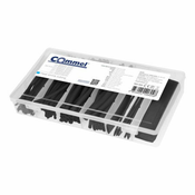 365-502 KOMPLET TERMO CEVI ČRNE, 10 CM, 100 KOSOV 3856024406048