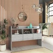 Vidaxl vidaXL Omarica betonsko siva 105x30x70 cm material na osnovi lesa