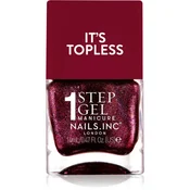 Nails Inc. It’s Topless gel lak za nohte za dolgoobstojen učinek odtenek Scarlett 14 ml