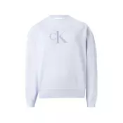 Calvin Klein Jeans Sweater majica safirno plava / svijetloljubicasta / bijela