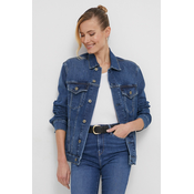 Pepe jeans  Jeans jakne BOYFRIEND JACKET  Modra