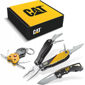 Caterpillar višenamjenski poklon set, nož, kliješta i privjesak za kljuceve CT240192