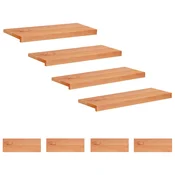 vidaXL Stopnice 8 kos 70 x 25 x 2 cm Lak Trda bukovina