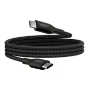 Belkin BOOST CHARGE™ USB-C/USB-C kabel 240W, 1m, črn - Trajen