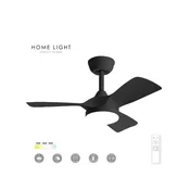 HOME LIGHT FD220 Bryce Plafonski ventilator crni