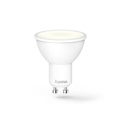 HAMA WLAN LED svetilka, GU10, 5,5 W, z možnostjo zatemnitve, odsevna, za upravljanje z glasom/aplikacijo,