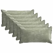 Vidaxl Prevleka za blazino 6 kos HOUTEN Zelena 40 x 70 cm