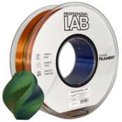 Professional Lab Silk PLA Trojna Barva oranžna modra zelena filament 1.75mm - Professional Lab Sijajni Filament za 3D Tisk (1kg Kolut)
