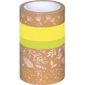 Heyda 203584555 Dekorativni trak Green/Natural Natural Leaves 1