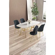 Hanah Home Trpezarijski set, 5 komada, Teget