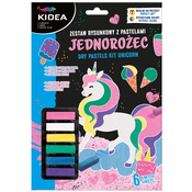 Set za crtanje s pastelama Kidea - Jednorog