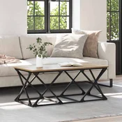 vidaXL Klubska miza artisan hrast 100 x 49 x 40 cm Konstruiran les