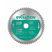 EVOLUTION Žagin list, 210mm, 60 zob, za aluminij