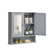 Songmics Ogledalo omarica 565x585x13 cm siva