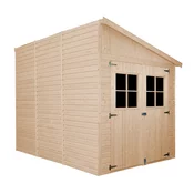 Timbela Lesena vrtna hiša - H244x218x318 cm/6 m2 - Vrtna lopa s podi - TIMBELA M339A+M339G, (21956346)