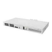 Mikrotik CRS418-8P-8G-2S+RM Switch 8xLAN vrata, LAN 10/100/1000 Mbps, 8xGigabit LAN, SFP vrata 2, kovinsko ohišje, moč 150 W