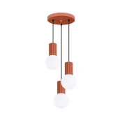 Sollux SL.1730 - Luster na sajli HALO 3xG9/8W/230V, precnik 25 cm, narandžast