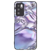 Silikonski črni ovitek za OPPO A16 - Iridescent bubbles