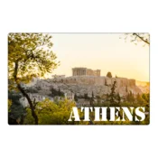 shumee Magnet na hladilnik s panoramo Akropole v Atenah