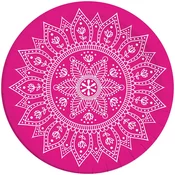Mandala fuksija-bela 8-delni komplet papirnatih krožnikov 23 cm