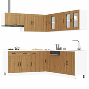 vidaXL vidaXL 11 kosov kuhinjska omarica Kalmar artisan hrast inženirski les, (21732128)