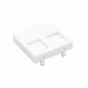 SIMC 45x45 modul protiprašni 2xRJ45 bel K45