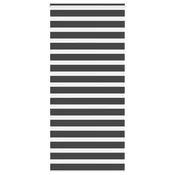 Zavjesa zebra crna 95x230 cm širina tkanine 90,9 cm poliester