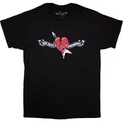 Tom Petty & The Heartbreakers Majica Heart Logo Unisex Black M