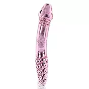 Rozi stakleni dildo | Rhinestone Scepter