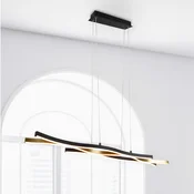 Trio Lighting Blaze LED viseča svetilka, CCT, možnost zatemnitve, medeninasta - Dnevna soba/jedilnica - Sodobni - mat medenina, črna - Kovina