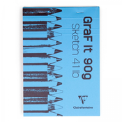 Clairefontaine blok skicirni Grif it A4, 80 listni, 90g