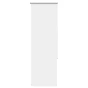 Vidaxl Rolo zatemnjena bela 60x130cm tkanina širina 55,7cm poliester
