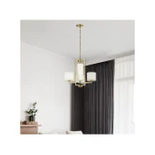 Hinkley HK-HAMPTON4-BB - Luster na lancu HAMPTON 4xE27/60W/230V zlatna