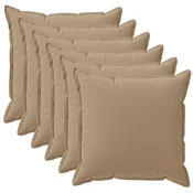 vidaXL Prevleka za blazino 6 kos HOUTEN Taupe 30 x 30 cm Poliester