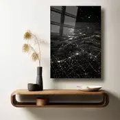 Wallity Dekorativna slika na kaljenom staklu, 50x70cm, Šarena