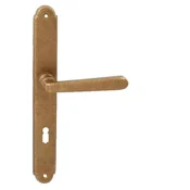 Vratno okovje MP NI - ALT WIEN Shield (OBMP - Stara medenina mat lak), klika-klika, Odprtina za cilindrični vložek PZ, MP OBMP - Stara medenina mat lak, 72 mm