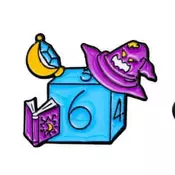 shumee Kovinski RPG DND pin - Čarovnik K6