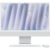Apple 2024 iMac All-in-One Desktop Computer with M4 chip with 10-core CPU and 10-core GPU: Built for Apple Intelligence, 24-inch Retina Display, 24GB Unified Memory, 512GB SSD Storage; Silver