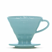 Hario V60-02 keramično modra + 40 filtrov