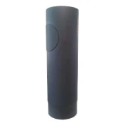 Dimna cev z odprtino 120mm/ 500 t.1,5mm BLACK