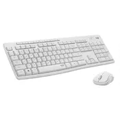 MK295 Silent Wireless Combo US tastatura + miš bela