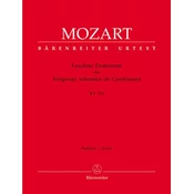 MOZART;LAUDATE DOMINUM KV 339 SCORE